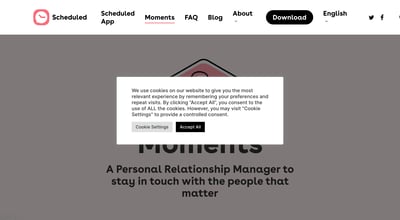 Moments — A Personal Relationship Manager preview